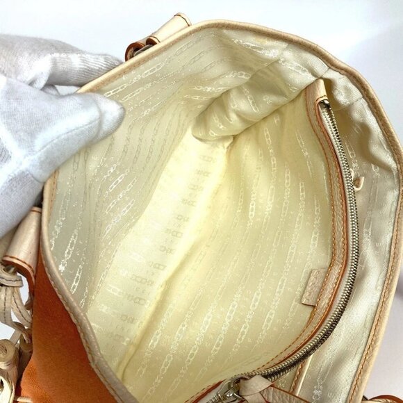 CELINE Fringe Tassel Triomphe Logo Boogie Tote Bag Hand Bag - Picture 13 of 15